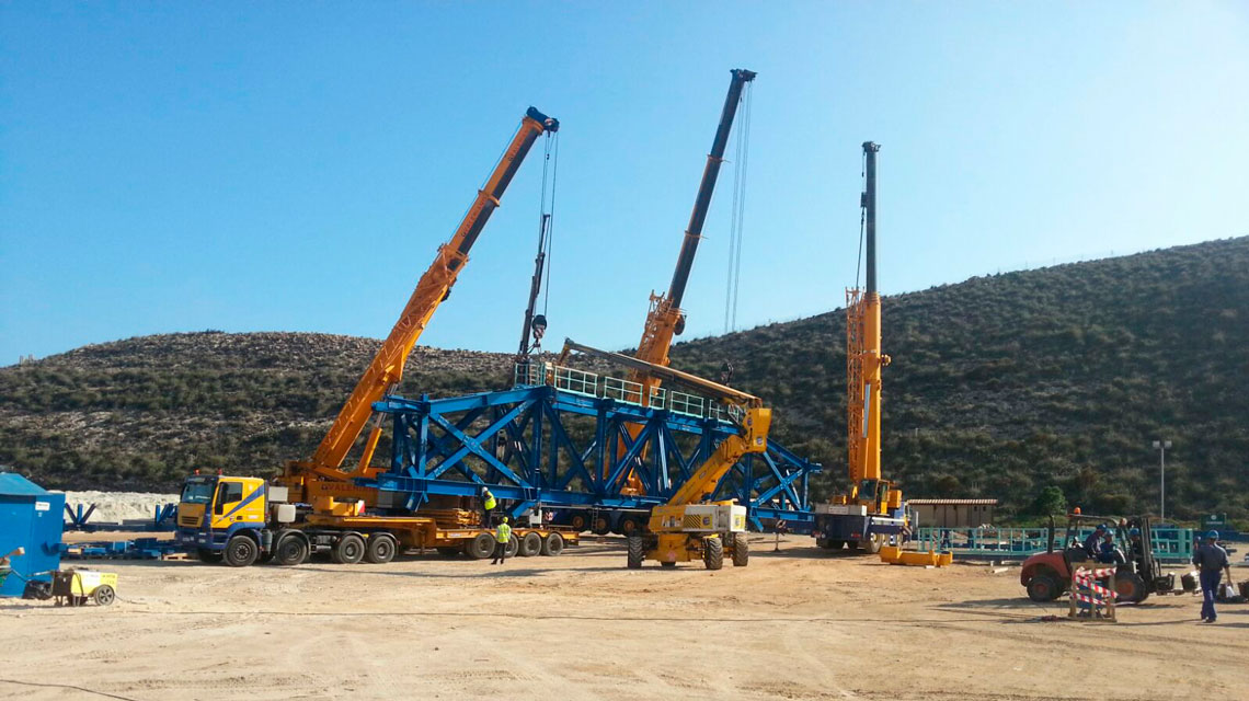 EUROGRUAS participates in the project for the modernization of the power station of Endesa in Carboneras