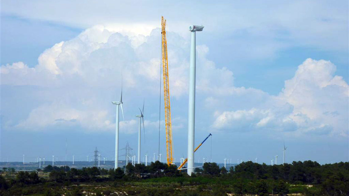 EUROGRUAS start the 3rd stage of Gandesa’s wind farm  