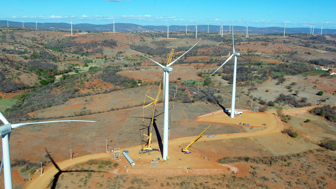 EUROGRUAS has finished the setting up of Alto Sertao, the biggest wind farm in Latin America